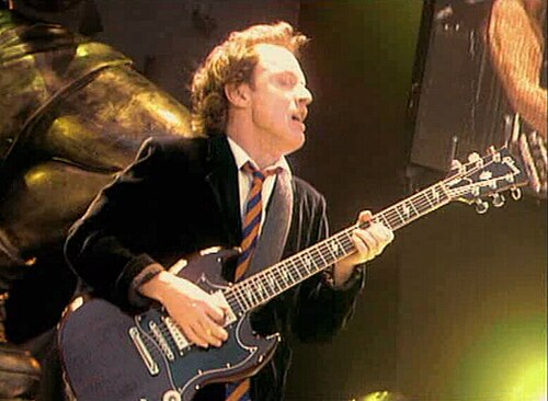Portrait of Angus Young