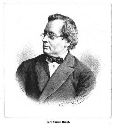Portrait of Carl August Haupt