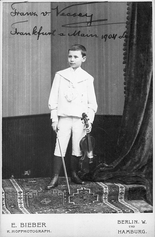Portrait of Franz von Vecsey