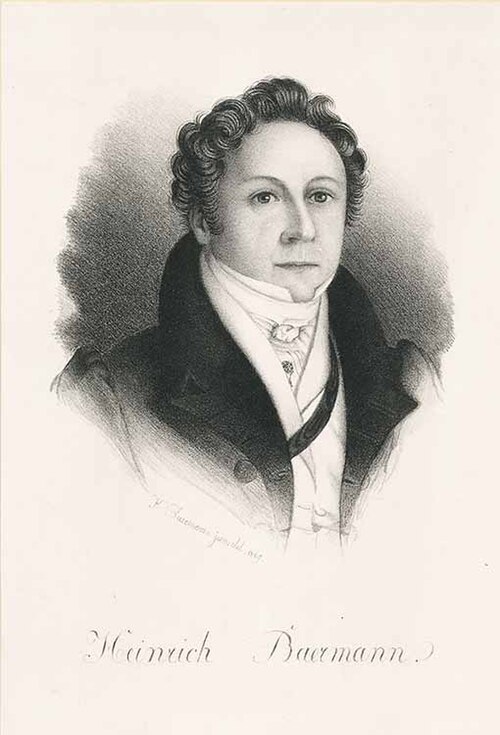 Portrait of Heinrich Baermann