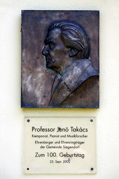 Portrait of Jeno Takacs