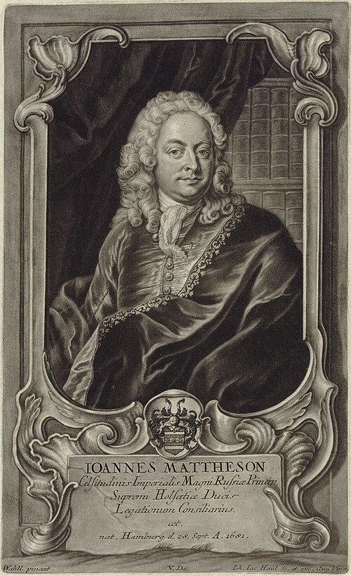 Portrait of Johann Mattheson