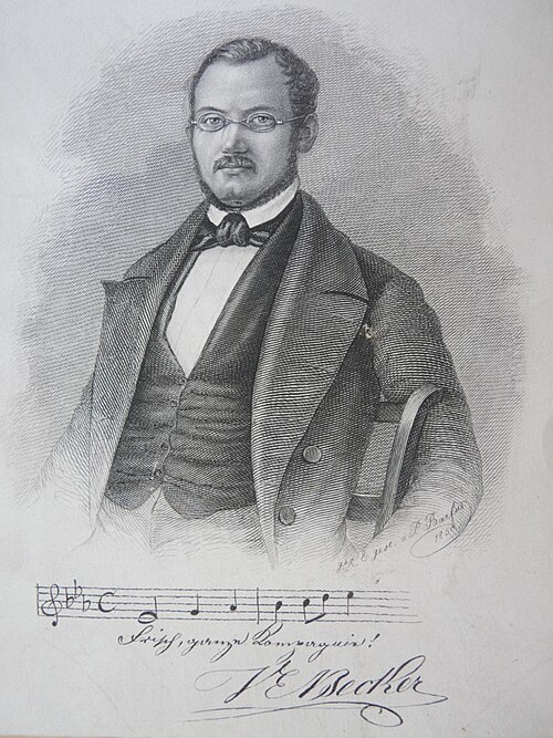 Portrait of Valentin Eduard Becker